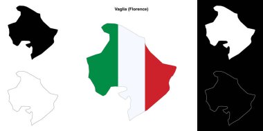 Vaglia (Tuscany) ana hat haritası seti