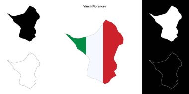 Vinci (Toskana) ana hat haritası seti