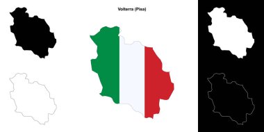 Volterra (Toskana) ana hat haritası seti