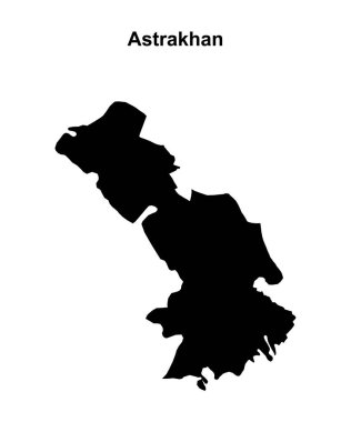 Astrakhan boş ana hat haritası