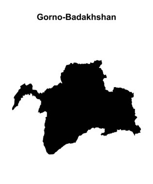 Gorno-Badakhshan bölgesi boş ana hat haritası