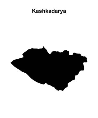Kashkadarya bölgesi boş ana hat haritası