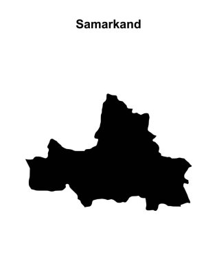 Semerkand bölgesi boş dış hat haritası