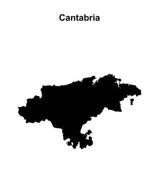 Cantabria boş ana hat haritası