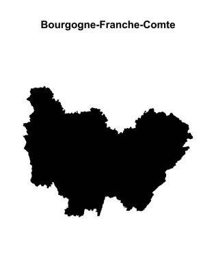 Bourgogne-Franche-Comte ana hat haritası
