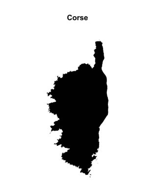 Corse boş çizgi haritası