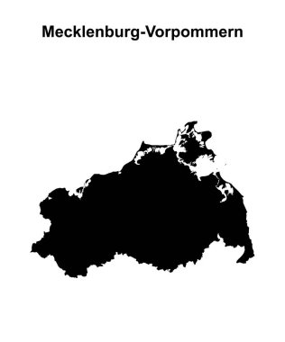 Mecklenburg-Vorpommern ana hat haritası