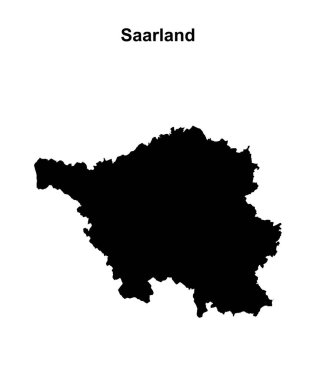 Saarland boş ana hat haritası