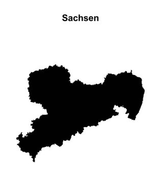 Sachsen boş ana hat haritası