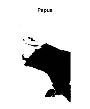 Papua boş ana hat haritası