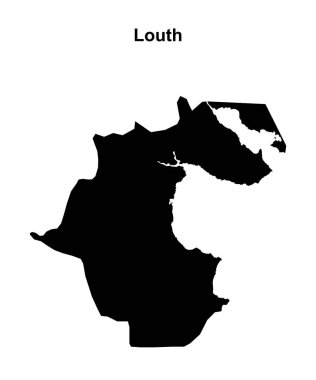 Louth blank outline map clipart