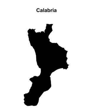 Calabria boş dış hat haritası