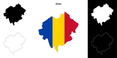 Orhei boş çizgi haritası ayarlandı