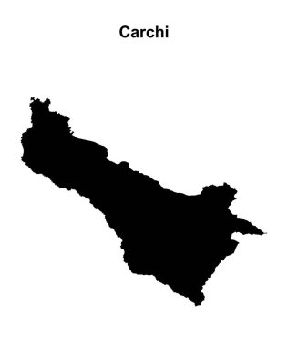 Carchi bölgesi boş ana hat haritası
