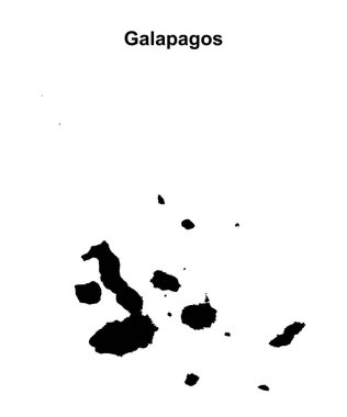 Galapagos eyaleti boş ana hat haritası