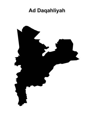 Ad Daqahliyah Valiliği boş ana hat haritası