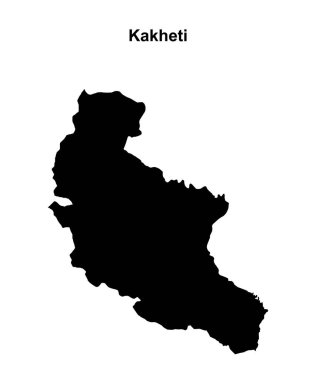 Kakheti bölgesi boş ana hat haritası