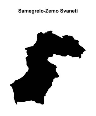 Samegrelo-Zemo Svaneti bölgesi haritası boş