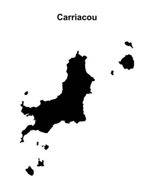 Carriacou bölgesi boş ana hat haritası