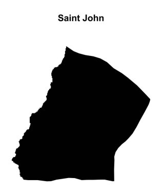 Saint John bölgesi boş ana hat haritası