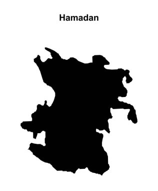 Hamazan eyaleti boş ana hat haritası