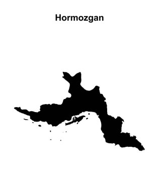 Hormozgan eyaleti boş ana hat haritası