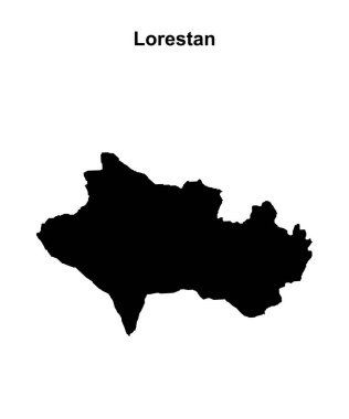 Lorestan vilayeti boş ana hat haritası