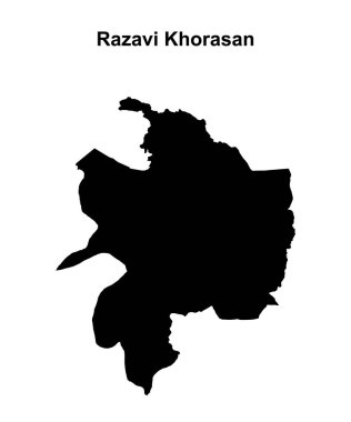 Razavi Horasan vilayeti boş ana hat haritası
