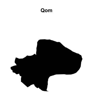 Qom bölgesi boş ana hat haritası