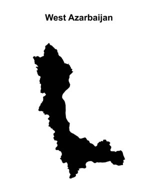 Batı Azarbaycan vilayeti boş ana hat haritası