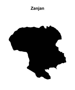 Zanjan eyaleti boş ana hat haritası