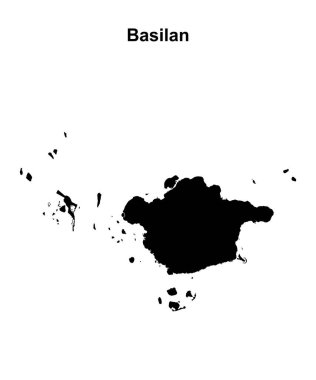 Basilan eyaleti boş ana hat haritası