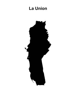 La Union bölgesi boş ana hat haritası