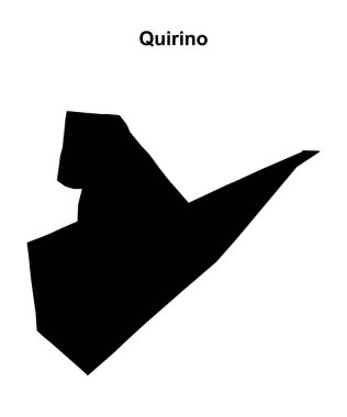 Quirino province blank outline map clipart