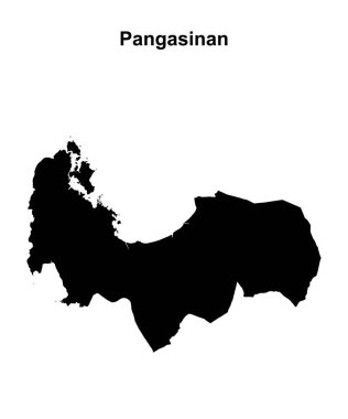 Pangasinan ili boş ana hat haritası