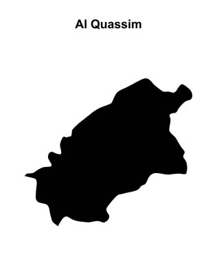 Al Quassim vilayeti boş ana hat haritası