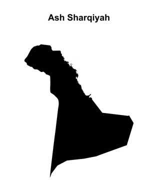 Ash Sharqiyah vilayeti boş ana hat haritası