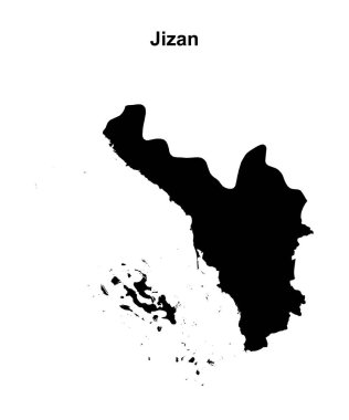 Jizan eyaleti boş ana hat haritası