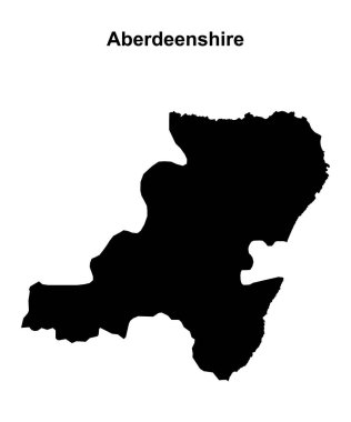 Aberdeenshire boş ana hat haritası