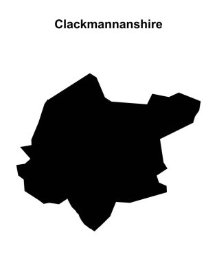 Clackmannanshire boş ana hat haritası