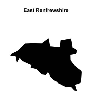 Doğu Renfrewshire boş ana hat haritası