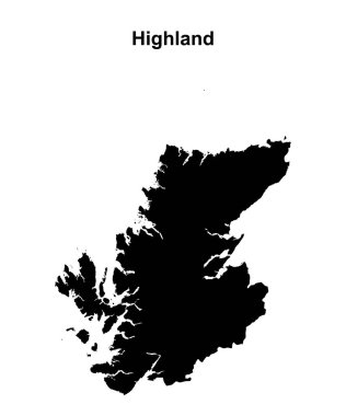 Highland boş dış hat haritası
