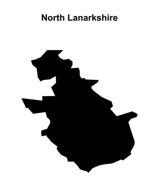 Kuzey Lanarkshire boş ana hat haritası