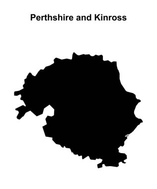 Perthshire ve Kinross haritası boş