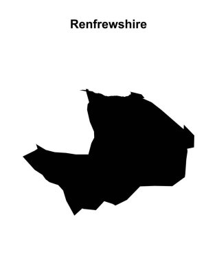 Renfrewshire boş ana hat haritası