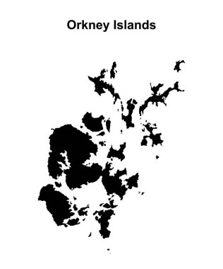 Orkney Adaları boş ana hat haritası