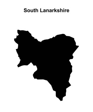 Güney Lanarkshire boş ana hat haritası