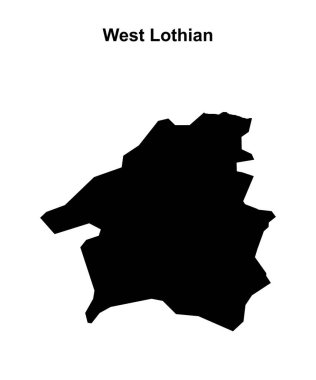 Batı Lothian boş ana hat haritası