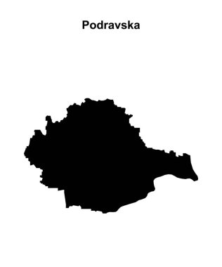 Podravska bölgesi boş ana hat haritası