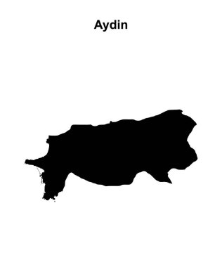 Aydın boş ana hat haritası